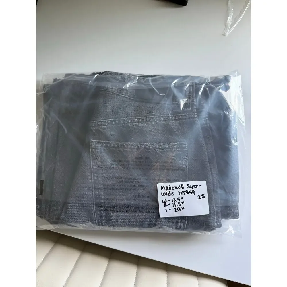 $138 Madewell Superwide leg jeans - Kingswood Wash - 25